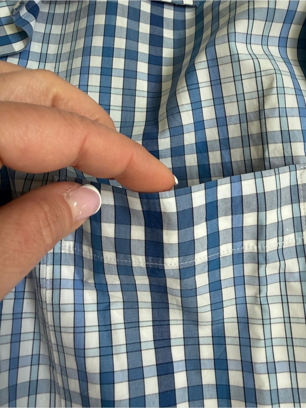 Peter Millar Blue Check XXL Button Down Collared Long Sleeve EUC - Picture 7 of 11